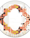 Retro Abstract Design XIII - Modern Round or Oval Wall Mirror - Quatrefoil