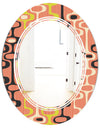 Retro Abstract Design XIII - Modern Round or Oval Wall Mirror - Triple C