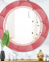 Coral Round Geometrical - Modern Round or Oval Wall Mirror - Triple C
