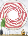 Coral Round Geometrical - Modern Round or Oval Wall Mirror - Whirl