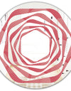 Coral Round Geometrical - Modern Round or Oval Wall Mirror - Whirl