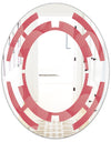 Coral Round Geometrical - Modern Round or Oval Wall Mirror - Space