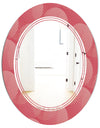 Coral Round Geometrical - Modern Round or Oval Wall Mirror - Triple C