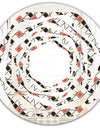 Abstract Design Retro Pattern IV - Modern Round or Oval Wall Mirror - Whirl