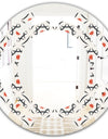 Abstract Retro Design V - Modern Round or Oval Wall Mirror - Space