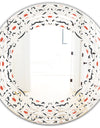 Abstract Retro Design V - Modern Round or Oval Wall Mirror - Wave