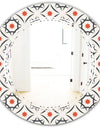 Abstract Retro Design V - Modern Round or Oval Wall Mirror - Triple C