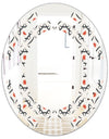 Abstract Retro Design V - Modern Round or Oval Wall Mirror - Space