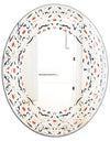 Abstract Retro Design V - Modern Round or Oval Wall Mirror - Wave
