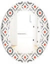 Abstract Retro Design V - Modern Round or Oval Wall Mirror - Triple C