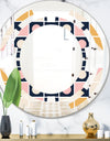 Geometrical Retro Design I - Modern Round or Oval Wall Mirror - Space