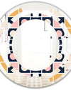 Geometrical Retro Design I - Modern Round or Oval Wall Mirror - Space