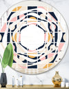 Geometrical Retro Design I - Modern Round or Oval Wall Mirror - Whirl