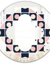 Geometrical Retro Design I - Modern Round or Oval Wall Mirror - Quatrefoil