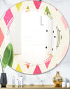 Diamond Retro III - Modern Round or Oval Wall Mirror - Triple C