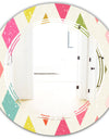 Diamond Retro III - Modern Round or Oval Wall Mirror - Triple C