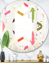 Diamond Retro III - Modern Round or Oval Wall Mirror - Hexagon Star
