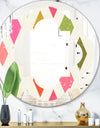 Diamond Retro III - Modern Round or Oval Wall Mirror - Quatrefoil