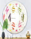Diamond Retro III - Modern Round or Oval Wall Mirror - Whirl