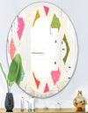 Diamond Retro III - Modern Round or Oval Wall Mirror - Quatrefoil