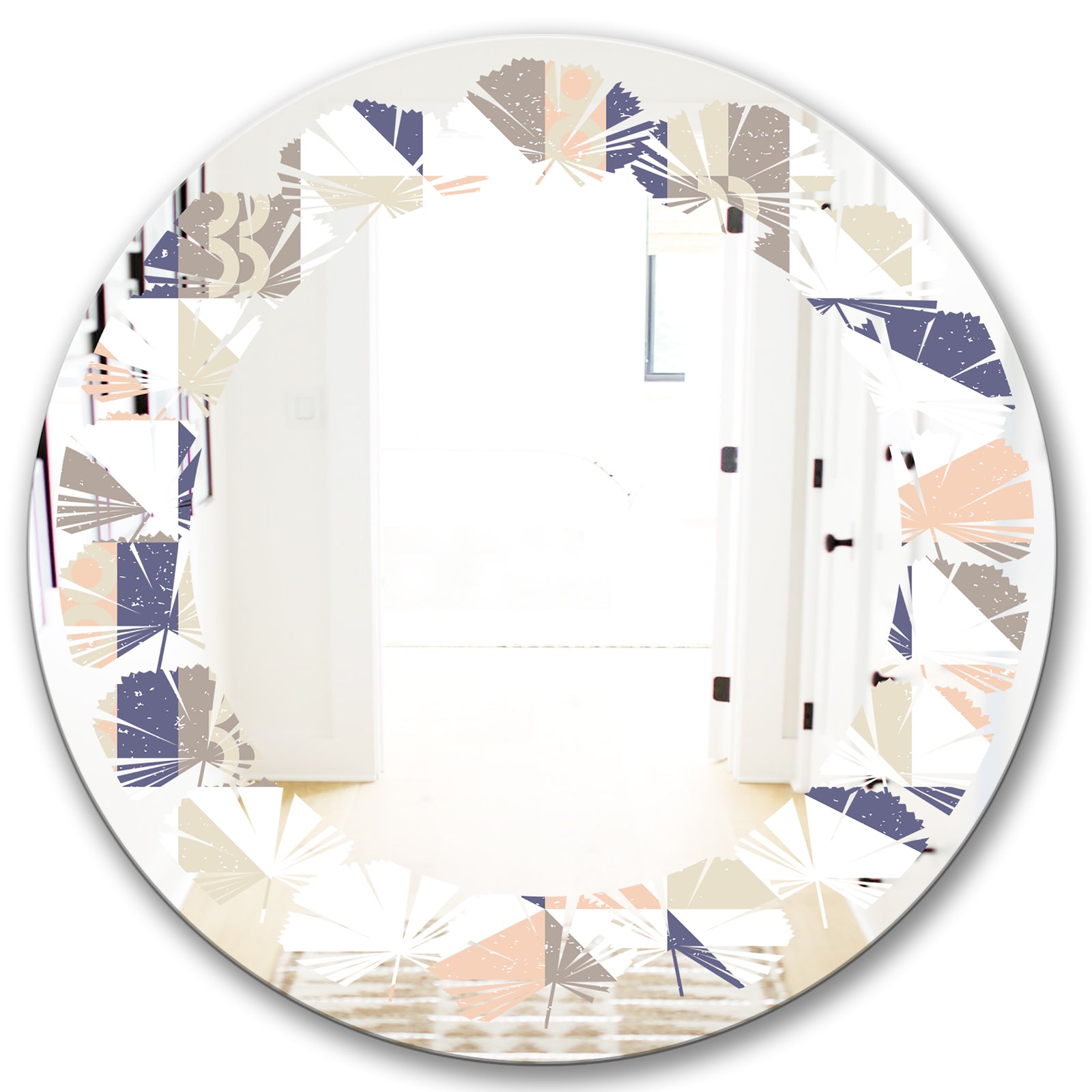 Porch Den 'Retro Geometric Design X - Wall Mirror
