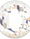 Retro Geometric Design X - Modern Round or Oval Wall Mirror - Quatrefoil