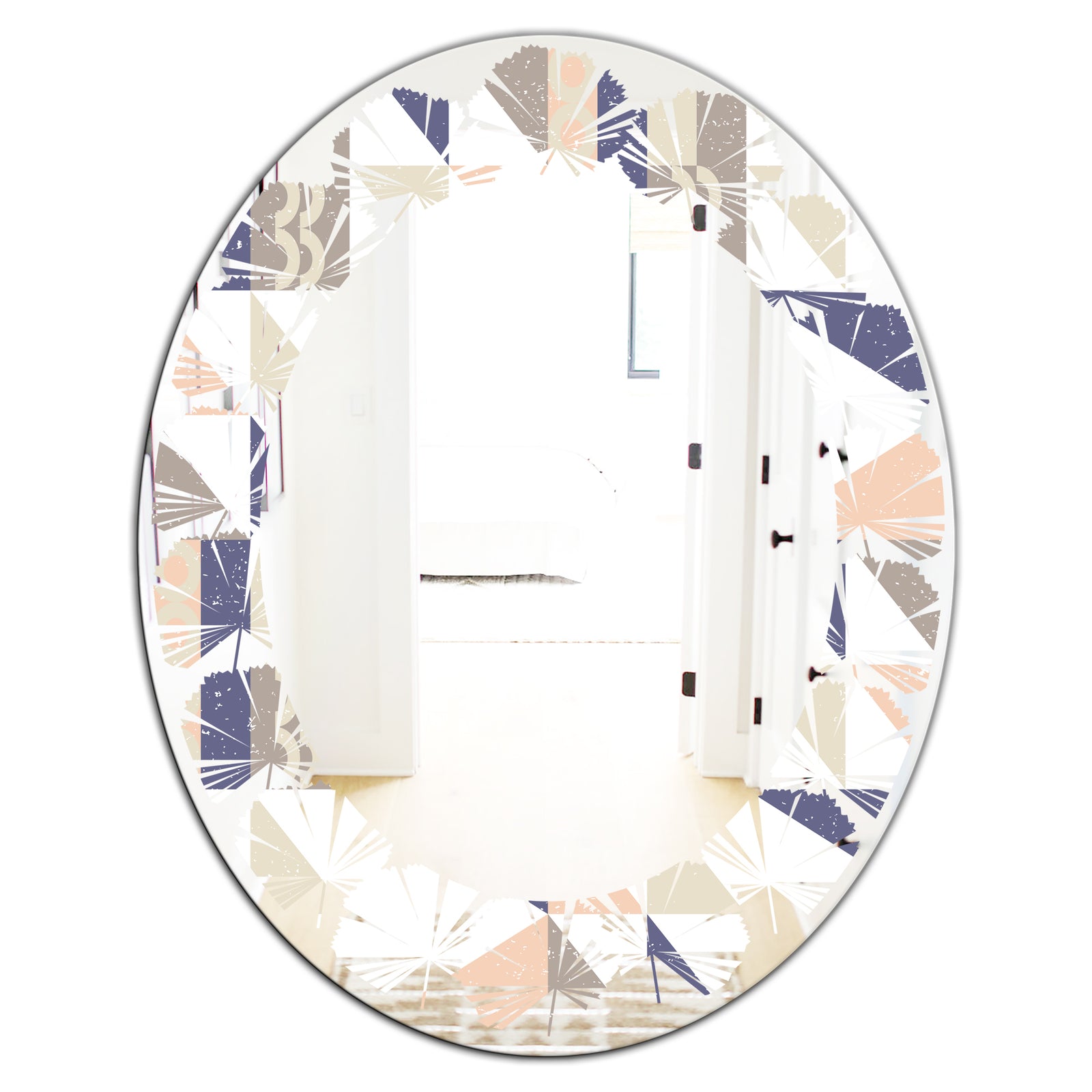 Porch Den 'Retro Geometric Design X - Wall Mirror