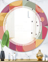 Geometric Retro Minimal I - Modern Round or Oval Wall Mirror - Triple C