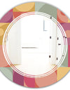 Geometric Retro Minimal I - Modern Round or Oval Wall Mirror - Triple C