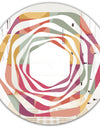 Geometric Retro Minimal I - Modern Round or Oval Wall Mirror - Whirl