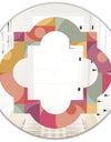 Geometric Retro Minimal I - Modern Round or Oval Wall Mirror - Quatrefoil