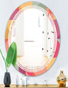 Geometric Retro Minimal I - Modern Round or Oval Wall Mirror - Triple C