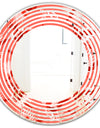 Coral Flowers Of Bird Of Paradise - Modern Round or Oval Wall Mirror - Wave