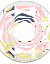 Retro Pastel Circular Pattern I - Modern Round or Oval Wall Mirror - Whirl