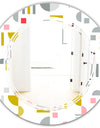 Retro Abstract Design XVI - Modern Round or Oval Wall Mirror - Triple C