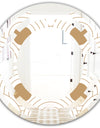 Circular Retro Design - Modern Round or Oval Wall Mirror - Space