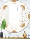 Circular Retro Design - Modern Round or Oval Wall Mirror - Triple C