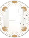 Circular Retro Design - Modern Round or Oval Wall Mirror - Triple C