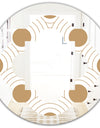 Circular Retro Design - Modern Round or Oval Wall Mirror - Quatrefoil