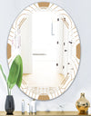Circular Retro Design - Modern Round or Oval Wall Mirror - Triple C