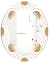 Circular Retro Design - Modern Round or Oval Wall Mirror - Triple C