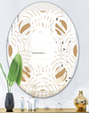 Circular Retro Design - Modern Round or Oval Wall Mirror - Whirl