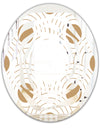 Circular Retro Design - Modern Round or Oval Wall Mirror - Whirl