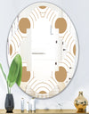 Circular Retro Design - Modern Round or Oval Wall Mirror - Quatrefoil