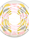 Retro Pastel Circular Pattern IV - Modern Round or Oval Wall Mirror - Whirl