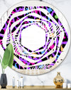 Leopard Fur Safari VIII - Modern Round or Oval Wall Mirror - Whirl
