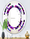 Leopard Fur Safari VIII - Modern Round or Oval Wall Mirror - Space