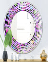 Leopard Fur Safari VIII - Modern Round or Oval Wall Mirror - Wave