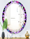 Leopard Fur Safari VIII - Modern Round or Oval Wall Mirror - Triple C