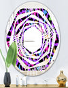 Leopard Fur Safari VIII - Modern Round or Oval Wall Mirror - Whirl